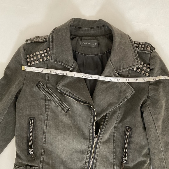 ITALIAN Denim Jacket w/ Studs - Picture 11 of 16